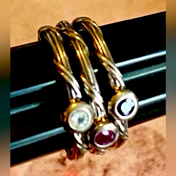 Peter Thomas Roth Signature Romance Gemstone Rings Stackable Size 7 NWT - Picture 3 of 15